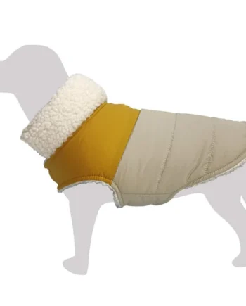 Abrigo con cuello de peluche. "Kenia"