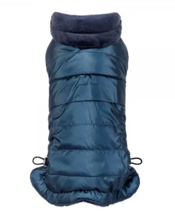 Abrigo impermeable para perro Cristallo Azul
