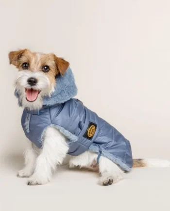 Abrigo para perro Plumas Azul