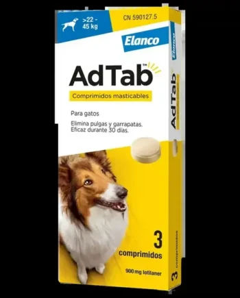 ADTAB 900MG COMPRIMIDO MASTICABLE PERRO (>22-45 kg) 3UDES