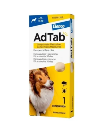 AdTab Comprimido Masticable Antiparasitario para Perros 22-45 kg