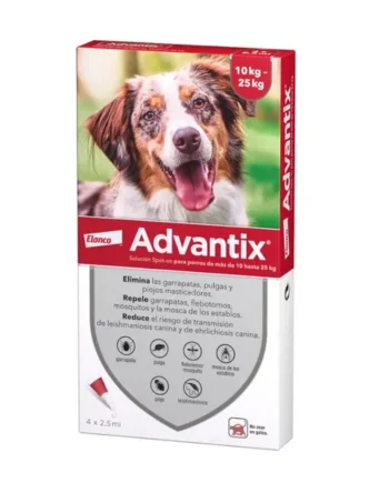 Advantix 10-25kg, 2,5ml (4 pipetas)