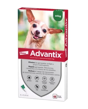 Advantix 1-4kg, 0,4ml (4 pipetas)
