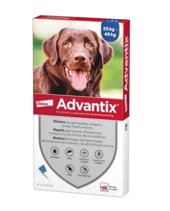 Advantix +25kg, 4ml (4 pipetas)