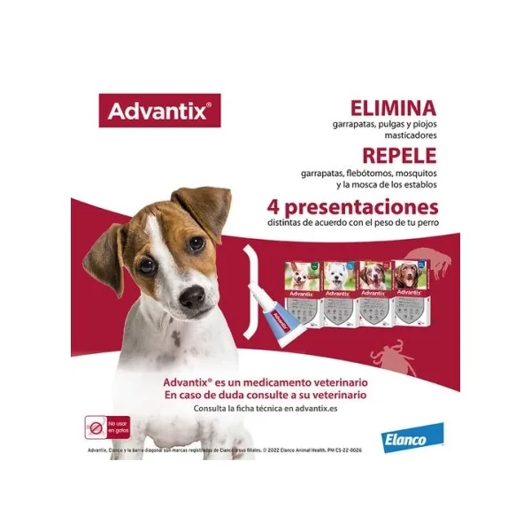ADVANTIX SOLUCION SPOT-ON PARA PERROS DE MAS DE 4 HASTA 10 kg