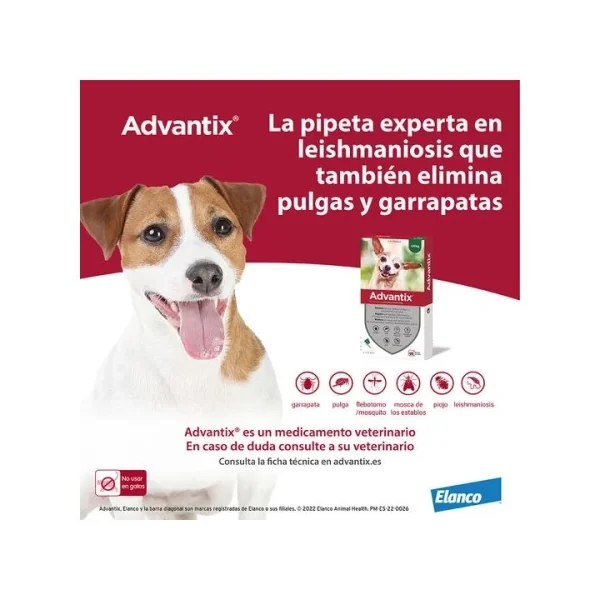 ADVANTIX SOLUCION SPOT-ON PARA PERROS DE MAS DE 4 HASTA 10 kg