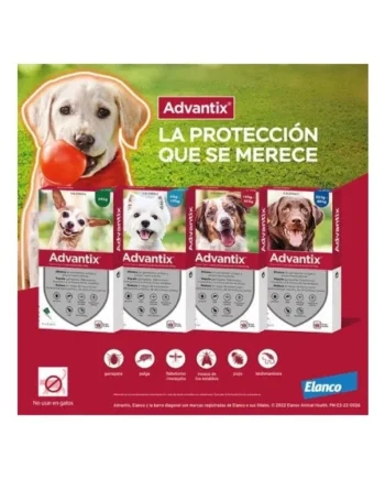 ADVANTIX SOLUCION SPOT-ON PARA PERROS DE MAS HASTA 4 KG