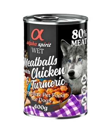 Alpha Spirit Albóndigas Pollo y Cúrcuma para Perro 400g