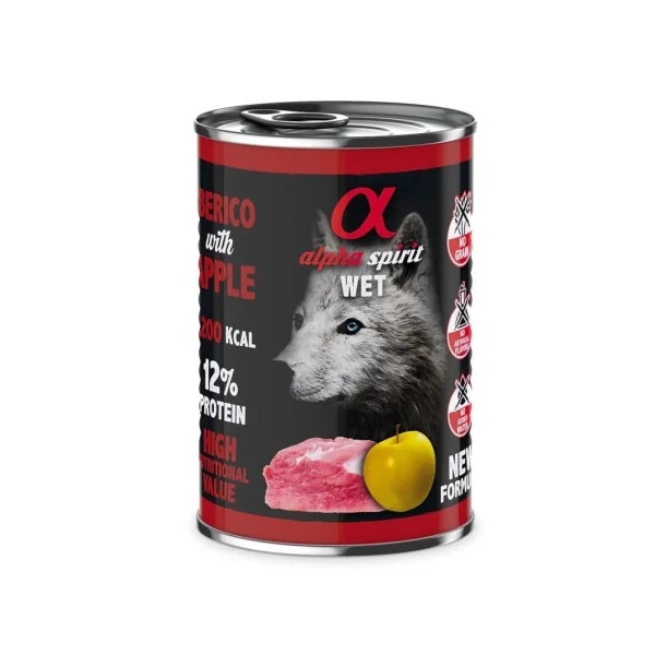 Alpha Spirit Dog Lata Cerdo y Manzana 400gr