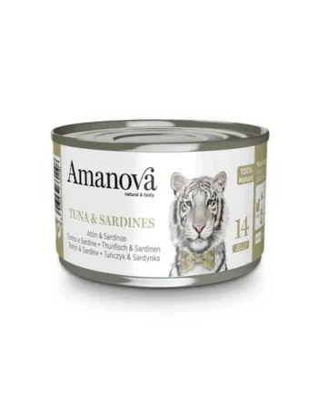Amanova Latita en Gelatina con Atún y Sardinas para Gato