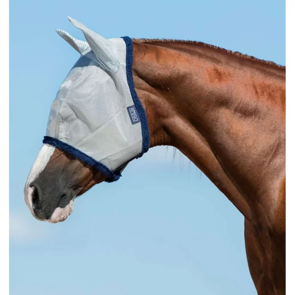 Amigo Fly Mask Plata/Azul marino