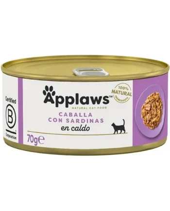 Applaws Lata de Caballa con Sardinas en Caldo para Gato