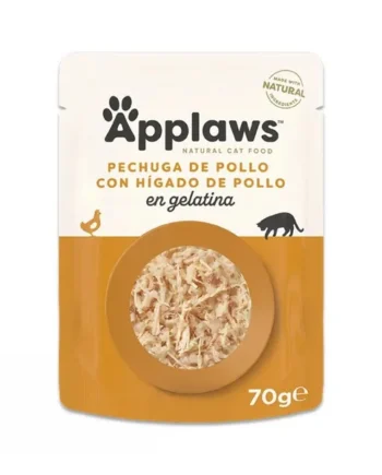 Applaws Sobre Pechuga e Hígado de Pollo en Gelatina para Gato