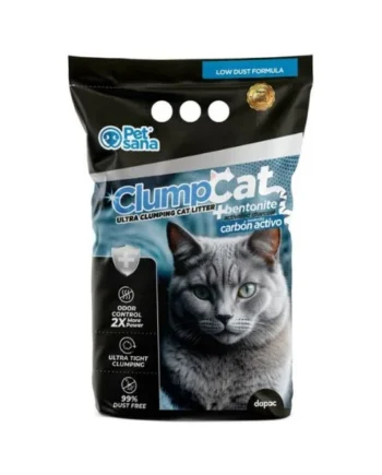 Arena de gato ClumpCat Carbón doble activo - 10L