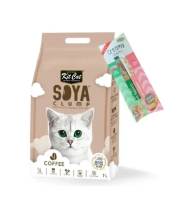 Arena para gatos Kit Cat SoyaClump - Coffee