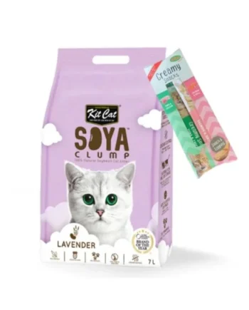 Arena para gatos Kit Cat SoyaClump - Lavander