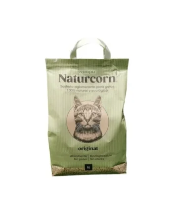 Arena para gatos Naturcorn - 17.5 litros