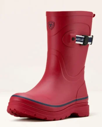 Ariat Botas de lluvia Kelmarsh Mid Mujer Rojo Team/Azul Marino