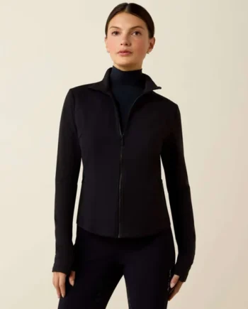 Ariat Sudadera con capucha y cremallera Solveil Full Zip Mujer Negro