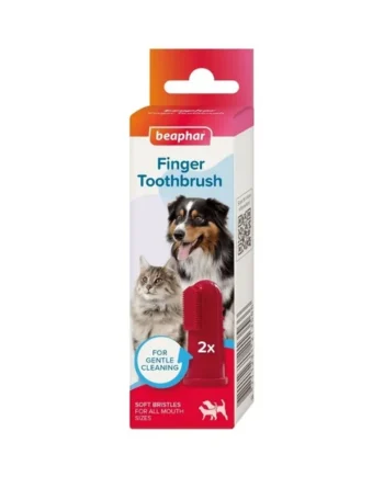 Beaphar Cepillo Dental de Dedo para Perros y Gatos (2 uds)