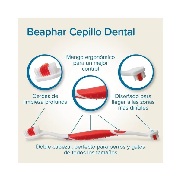 Beaphar Cepillo Dental para Perros y Gatos