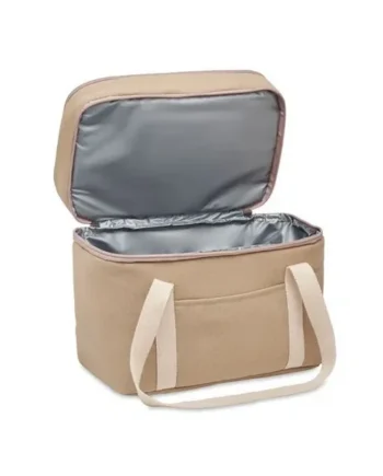 Bolsa nevera de canvas con 2 compartimentos
