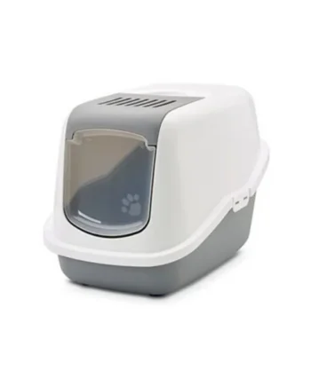 Caseta Aseo Nestor Blanco Gris para Gatos