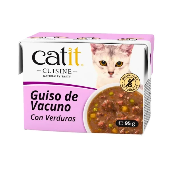 Catit Cuisine Guiso de Vacuno con Verdura para Gato