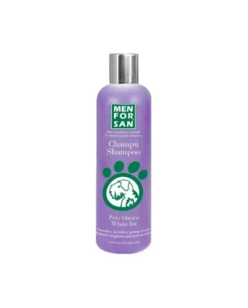 Champú para perros de pelo blanco