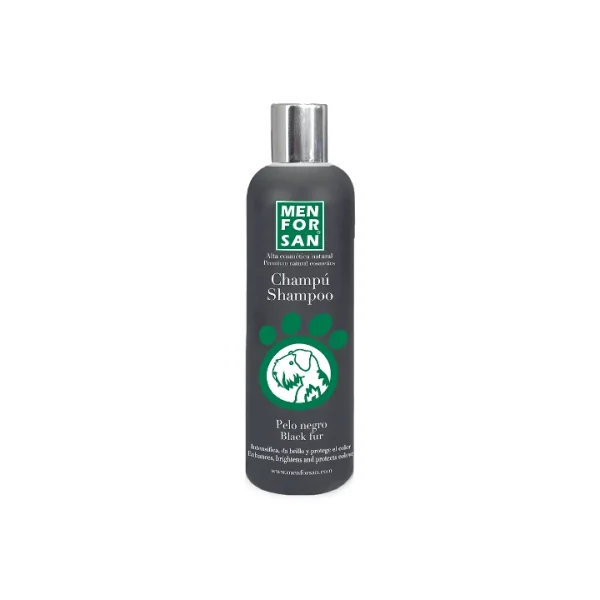 Champú para perros de pelo negro