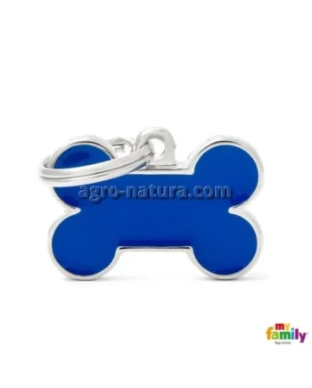 Chapa grabada para perro y gato - Hueso con borde