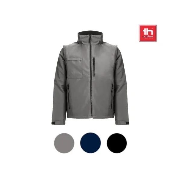 Chaqueta acolchada convertible en chaleco unisex