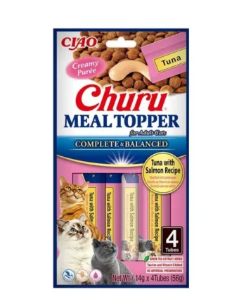 Churu Meal Topper de Atún con Salmón para Gatos