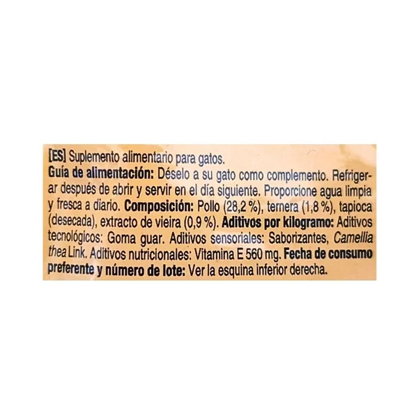 Ciao Bisque Sobre de Pollo con Ternera para Gatos