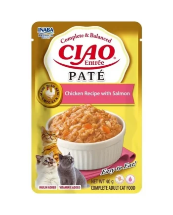 Ciao Entrée Paté de Pollo con Salmón para Gato