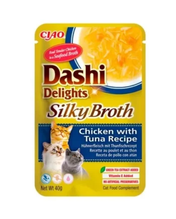 Dashi Silky Broth Caldo con Pollo y Atún para Gato