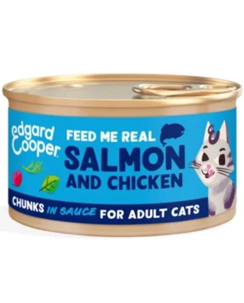 Edgard and Cooper Lata de Salmón y Pollo en Salsa para Gato