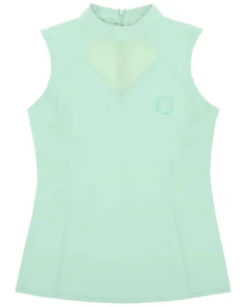 EQUITHÈME Camiseta Carla Sin Mangas Menta/Verde