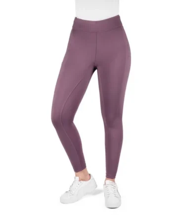 EQUITHÈME Legging de Equitación Birdy Full Grip Lila