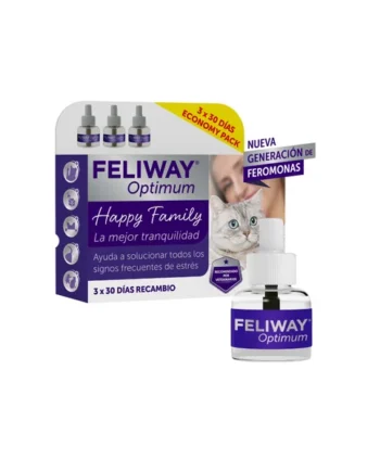 Feliway Optimum Recambio 3x48ml 3 Meses