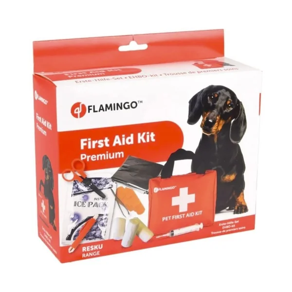 Flamingo Kit Botiquín Primeros Auxilios Premium para Perro