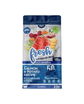 Fresh Mediterranean Blend Adult Sensitive Salmón (Low grain) - 2,5 kg