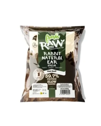 Fresh Raw Oreja de conejo con pelo - 200 g