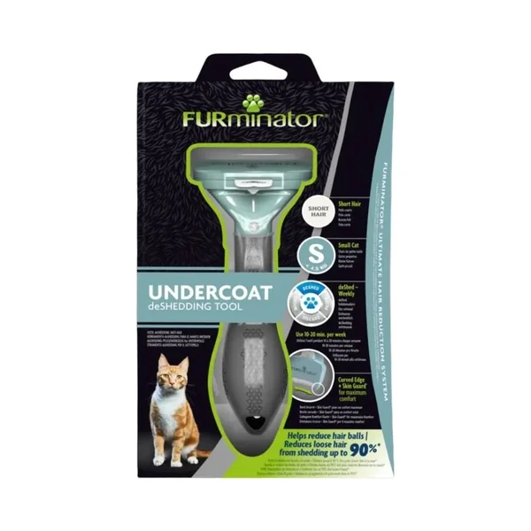 FURminator Deslanador de Pelo Corto para Gatos Pequeños