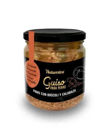 Guiso para perro de pavo con brócoli y calabaza - Naturextra 300g