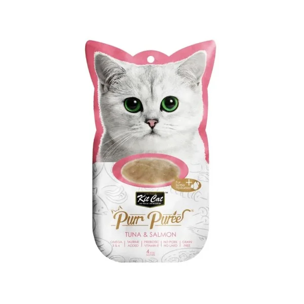 Kit Cat Purr Puré de Atún y Salmón