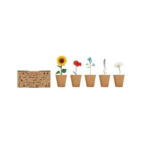 Kit de cultivo de flores con semillas variadas
