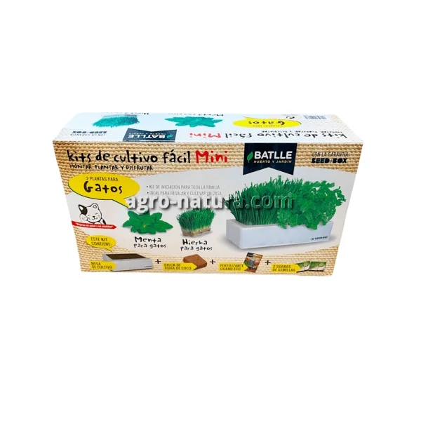 Kit de cultivo fácil para gatos