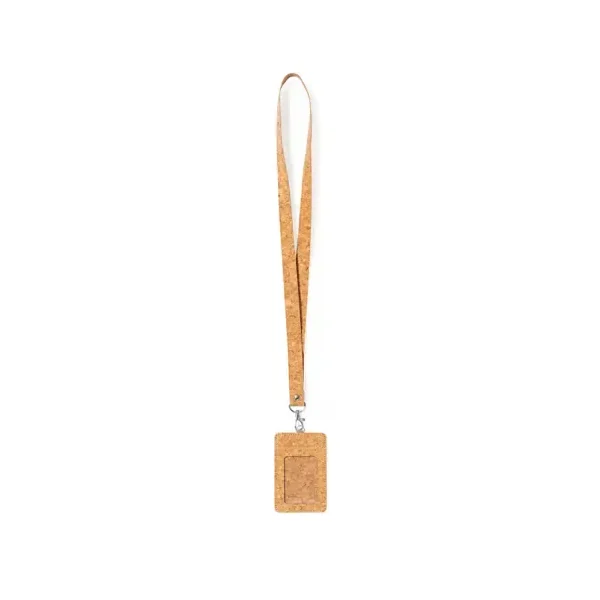 Lanyard de corcho natural con cierre giratorio