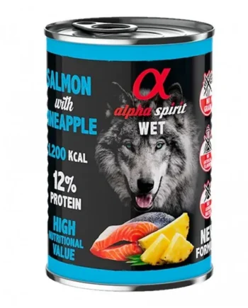 Lata perro salmón con piña - Alpha Spirit 400g